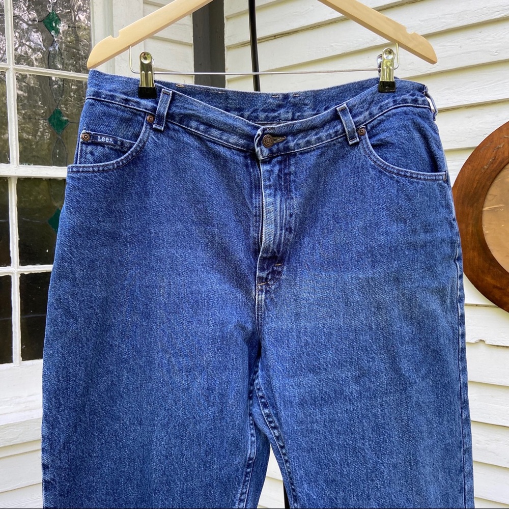 🍄5/$25 Vtg Lee • Tapered High Rise Jeans - Picture 4 of 8